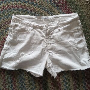 Cute Kensie Women's White Denim Shorts Size 10